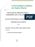 Problema de Entrega 01 - Mecanica de Fluidos