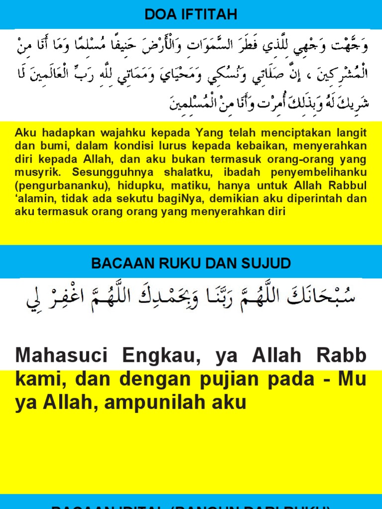Bacaan Ruku dan Sujud dalam Sholat | PDF | Agama & Spiritualitas