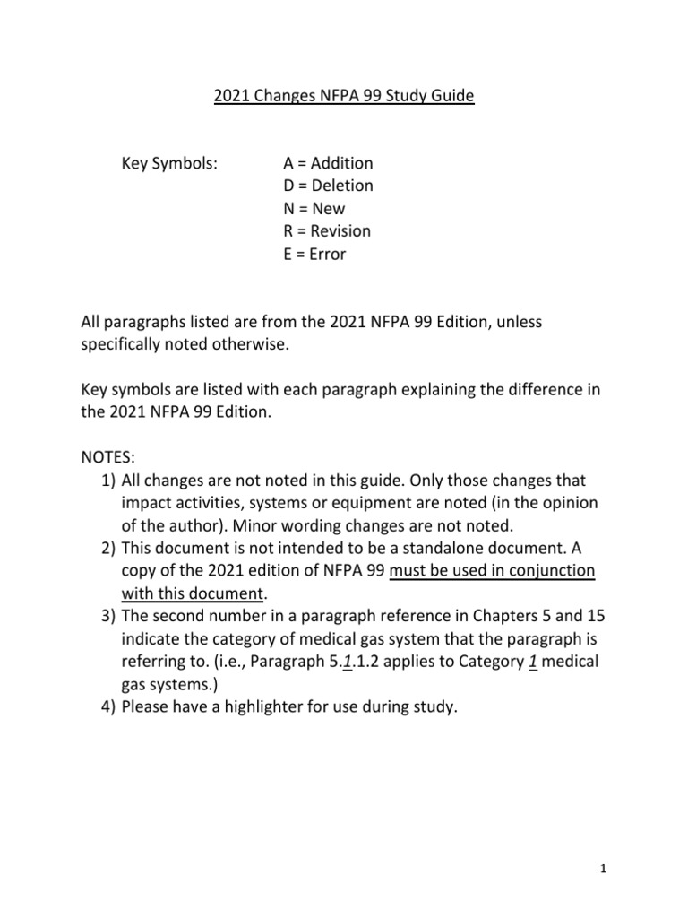 NFPA 99 2021 Changes Overview | PDF | Manufactured Goods | Mechanical ...