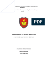 Pancasila Sebagai Sistem Ekonomi Dalam Pembangunan Nasional