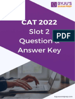 CAT 2022 Question Paper - Slot 2