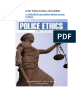 Solution Manual For Police Ethics 2nd Edition