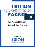 Axiom Academy Nutrition Packet