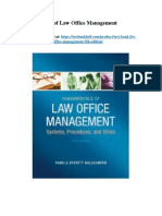 Test Bank For Fundamentals of Law Office Management 5th Edition
