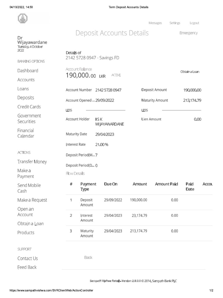 Macquarie Term Deposit Account – RQVIW