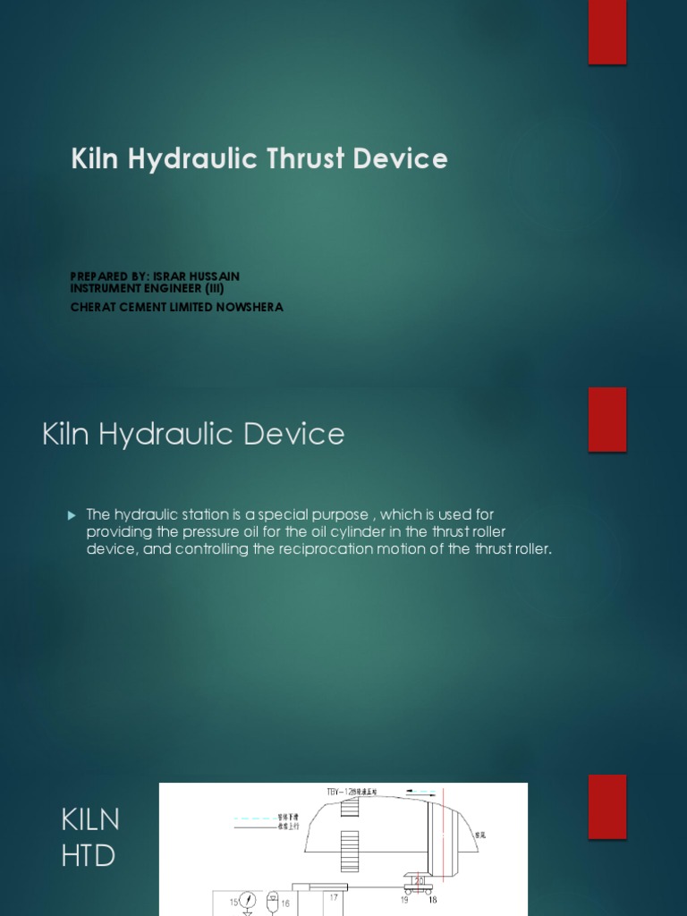 kiln Float and Hydraulic Thrust Device PDF Pump Valve