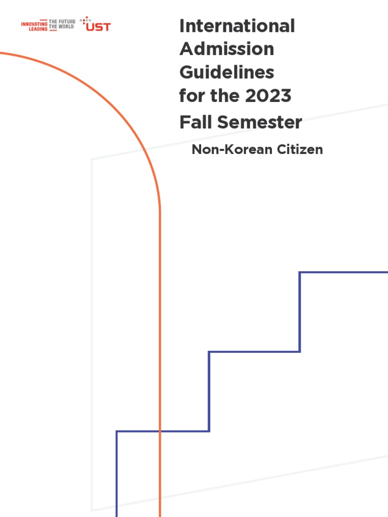 International Admission Guidelines For The 2023 Fall Semester PDF University And College