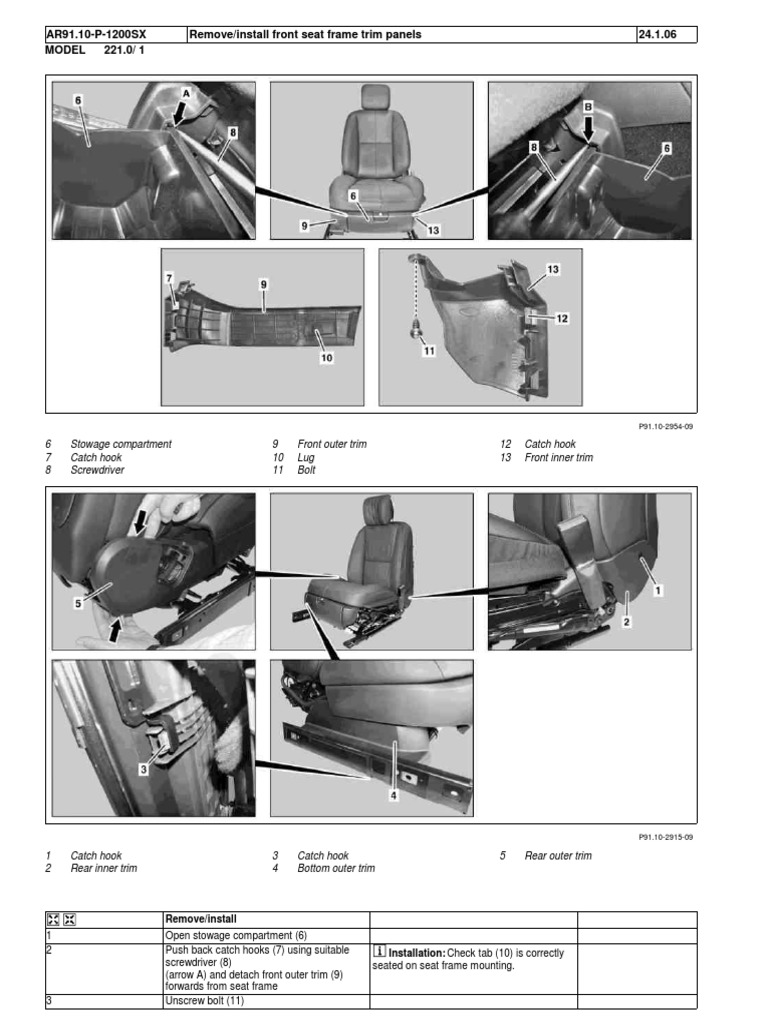seat trim PDF