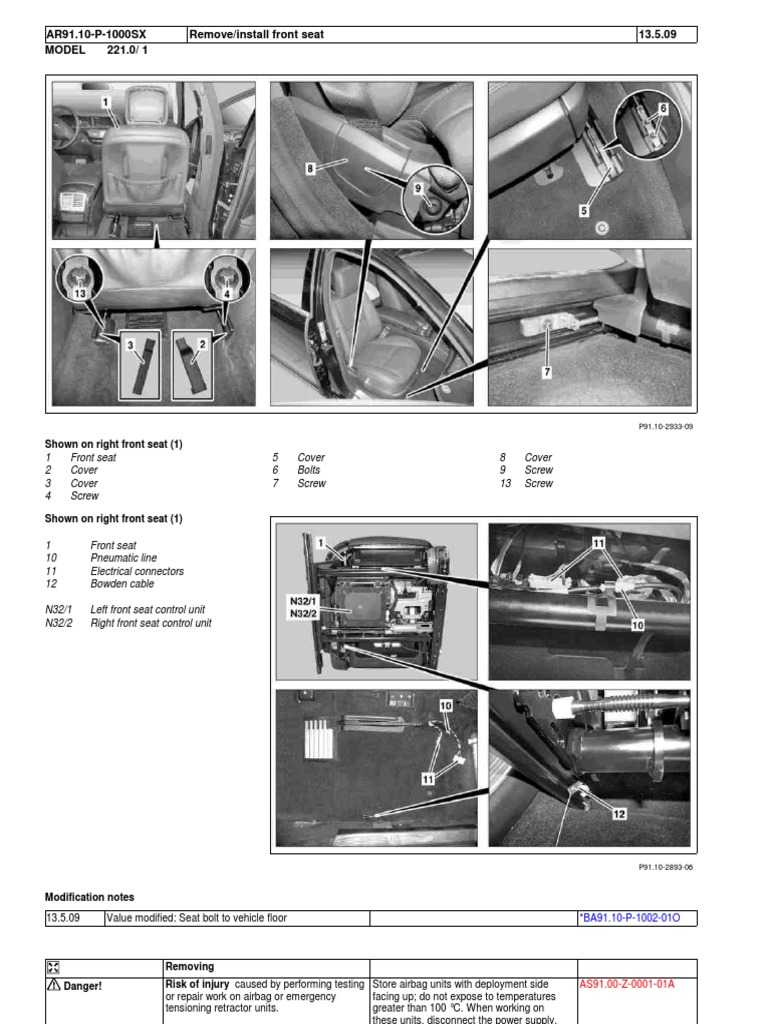 Front Seat Download Free PDF Airbag Electrical Connector