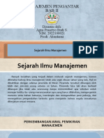 BAB 2 Sejarah Ilmu Manajemen (Agus Prasetyo)