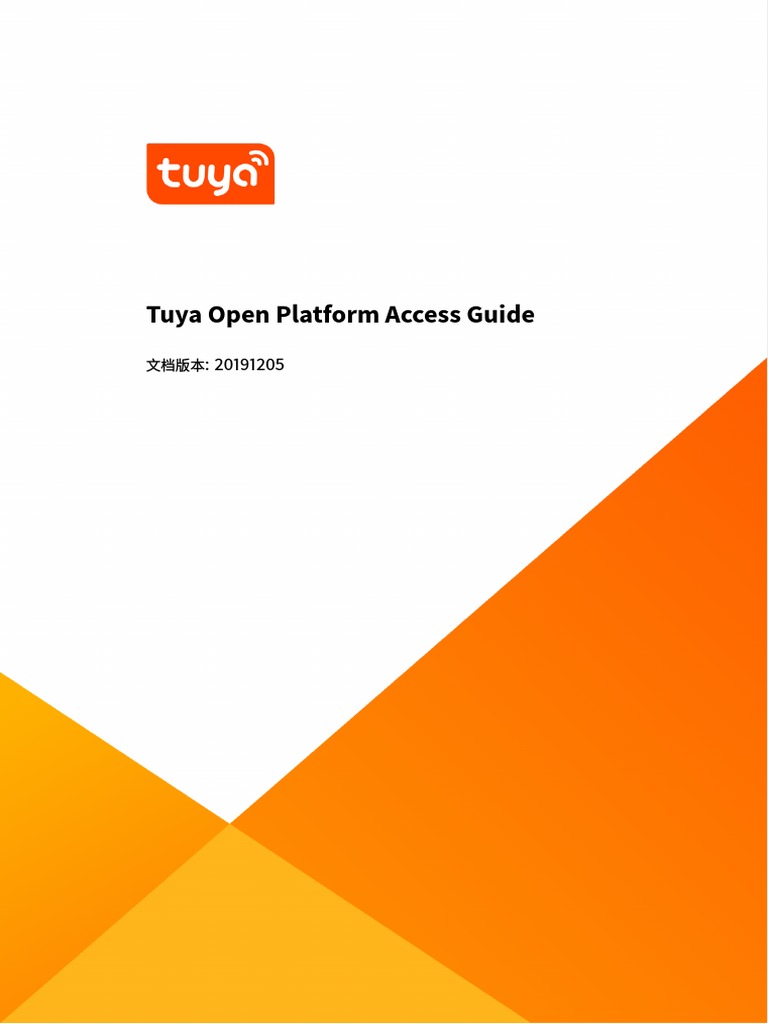 Tuya Open Platform Access Guide-1 | PDF