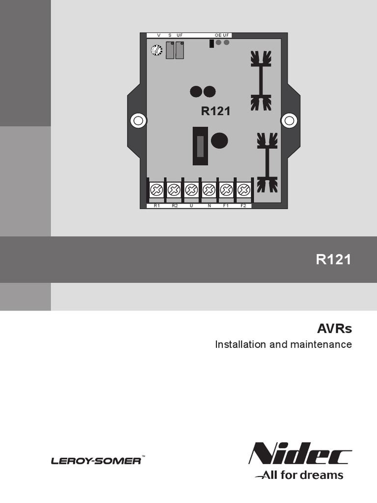 R121 AVR Installation and Maintenance Guide | PDF | Alternating Current ...