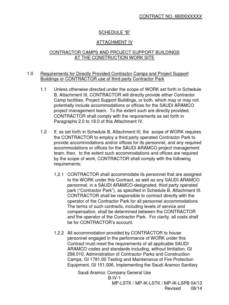 Schedule B Attachment IV PDF Drink Sanitation