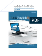 Test Bank For Basic English Review 9th Edition