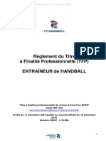 Réglement Général T5 Entraîneur de Handball - Version Consolidée Au 01042020