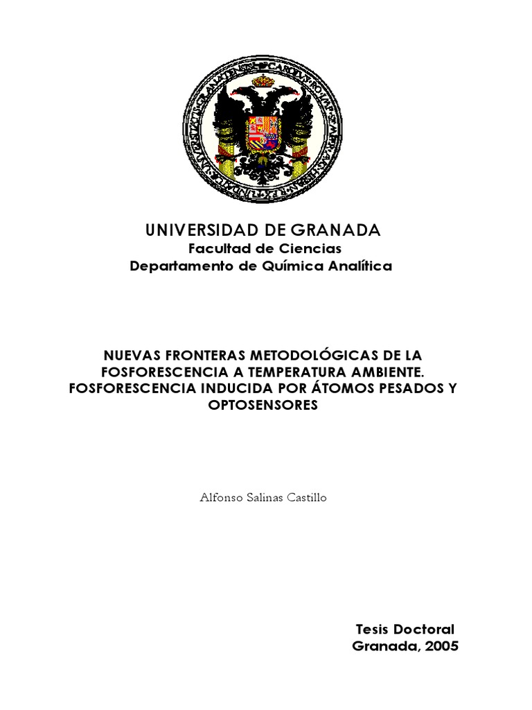 tomo Notas Clase 1 | PDF | Fluorescencia | Espectro de emisión