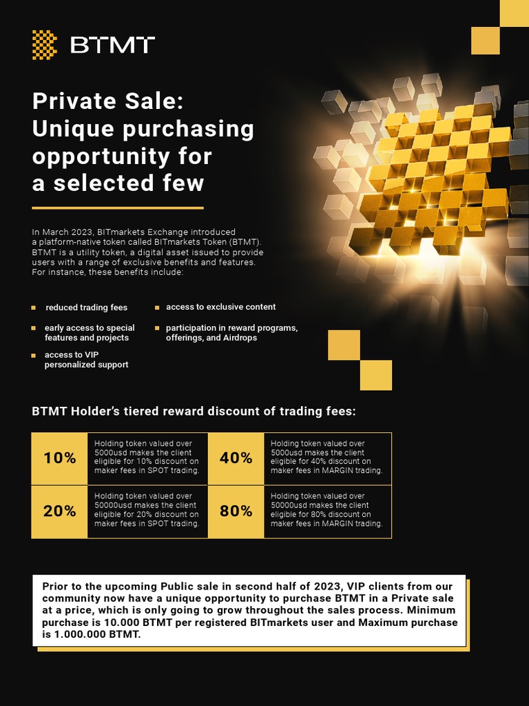 BITmarkets - BTMT Basic | PDF | Cryptocurrency | Market Liquidity