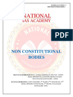 Non Constitutional Bodies National IAS Academy