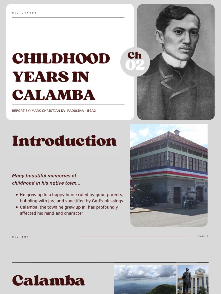 CHAPTER-2-CHILDHOOD-YEARS-IN-CALAMBA | PDF