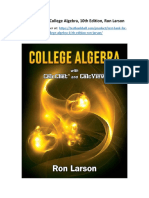Test Bank For College Algebra 10th Edition Ron Larson