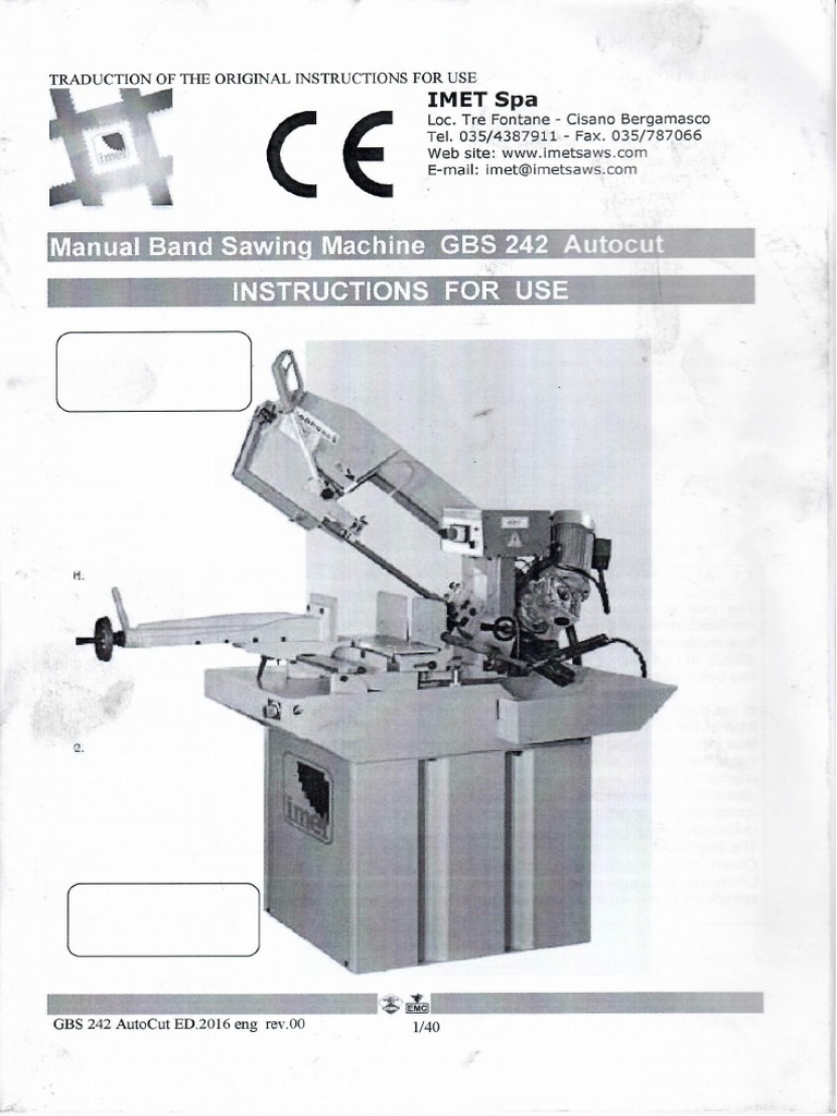 Manual Imet GBS242 GH | PDF