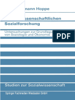 (Studien zur Sozialwissenschaft 55) Hans-Hermann Hoppe (auth.) - Kritik der kausalwissenschaftlichen Sozialforschung_ Untersuchungen zur Grundlegung von Soziologie und Ãkonomie-VS Verlag fÃ¼r Sozialwis