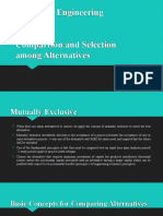 (Student Version) Comparison and Selection Among Alternative