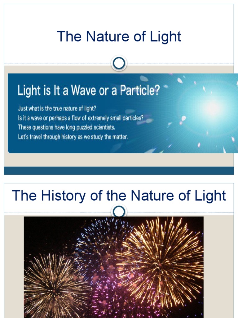 The Dual Nature of Light | PDF