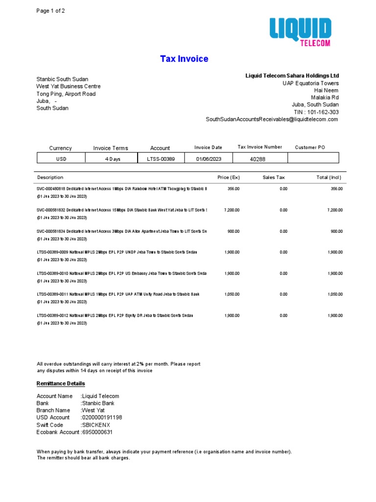 Invoice June 2023 PDF Invoice Banks