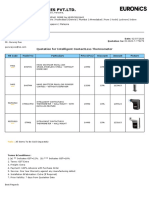 Quotation Intelligent ContactLess Thermometer EI-2020-7-775275