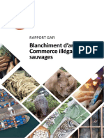 Blanchiment Commerce Illegal Especes Sauvages