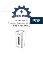 Germarel FC-GER Series 60-80 KVA User Manual - EN