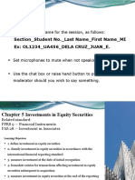 Chapter 5investments in Equity Secutiries