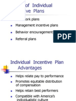 Types of Individual Incentives