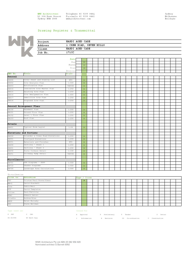 Drawings Register Example 6 PDF Queensland Buildings And Structures