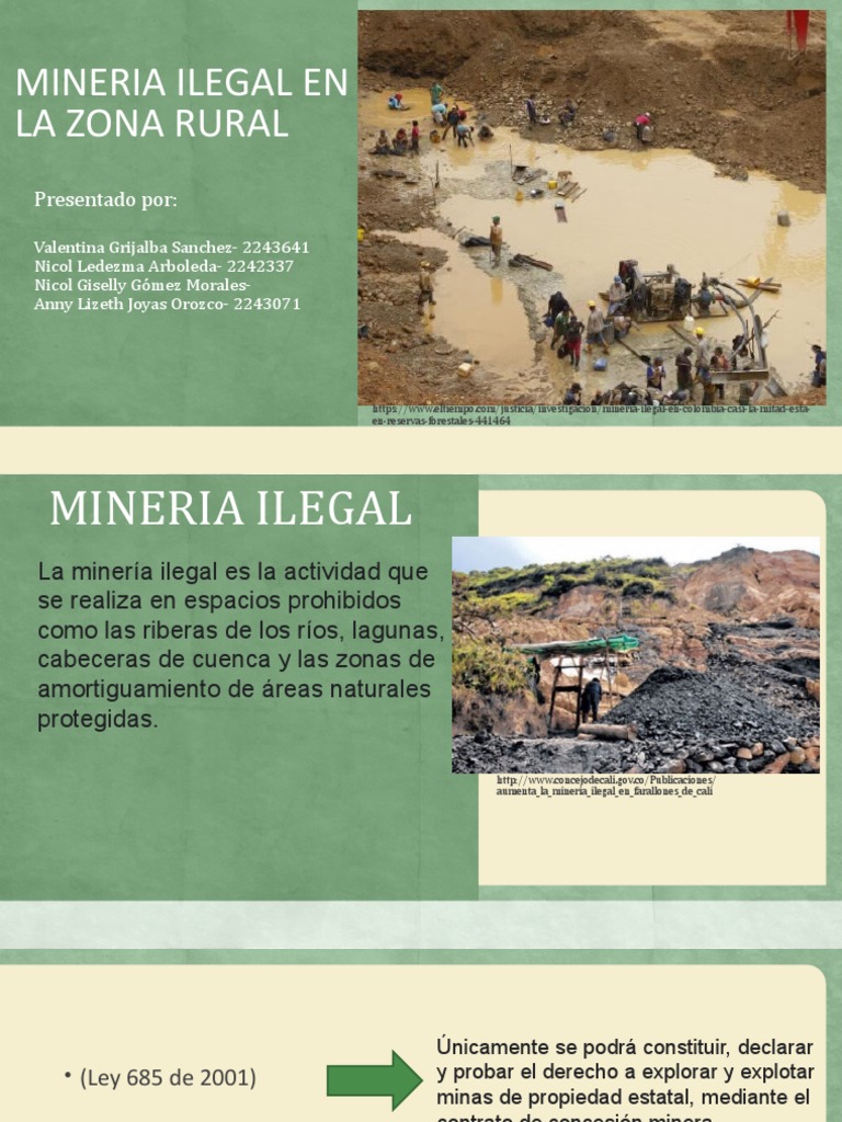 Mineria Ilegal en La Zona Rural | PDF | Minería | Contaminación
