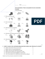 Skills Tests 1-2 A