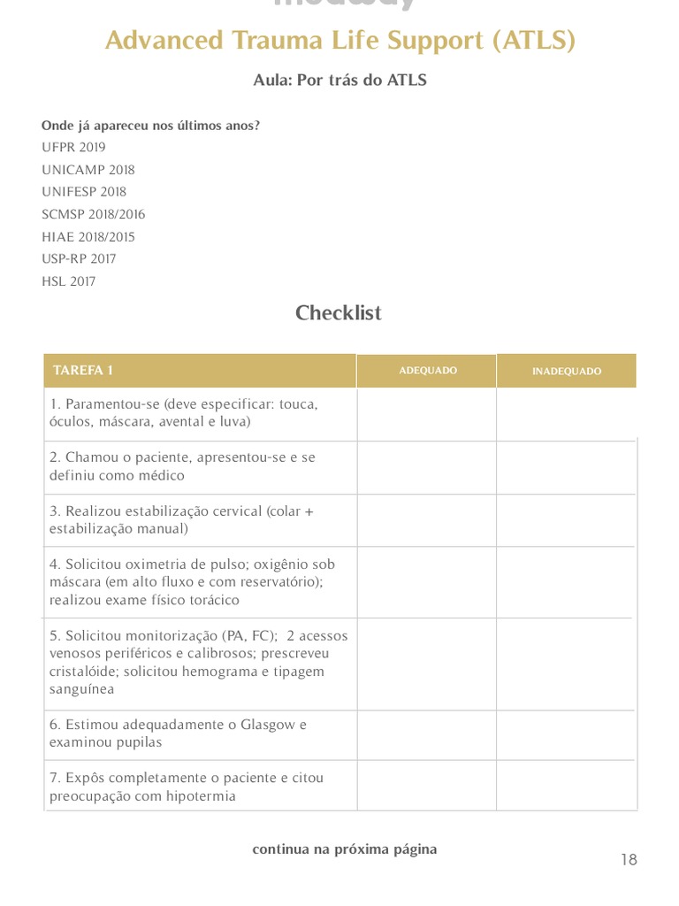 Protocolo ATLS em Trauma Abdominal | PDF