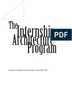 Internship in Architecture Program Manual