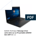 Bulletin Technique Tatouage D'une Carte Mère Sur Un PC Portable LENOVO Gen UEFI Ver 1.1