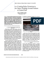 Incapability of Analog Relay Protection To Detect Generator Stator Winding Ground Failures at Neutral End