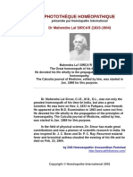 DR Mahendra Lal SIRCAR (1833-1904) - PHOTOTHÈQUE HOMÉOPATHIQUE Présentée Par Homéopathe International