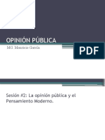 Sesión 2 La Opinión Pública y El Pensamiento Moderno