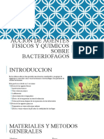Accion de Agentes Fisicos y Quimicos Sobre Bacteriofagos