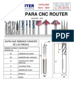 Catalogo Fresas para CNC 2023