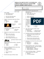 Soal PAS Genap IPA Kelas 5 2021