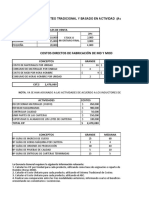 Respuesta en Excel Ejercicio 3 Costos Abc
