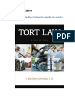 Test Bank For Tort Law 6th Edition