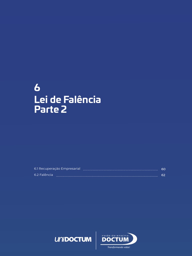 Termos Legais da Falência e Recuperação | PDF | Falência | Insolvência