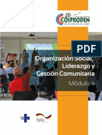 Módulo 4 - ORGANIZACIÓN SOCIAL, LIDERAZGO Y GESTIÓN COMUNITARIA